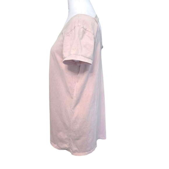 Cable & Gauge Soft Pink Women's Summer Top With Cut Out Back Size L - Picture 2 of 4